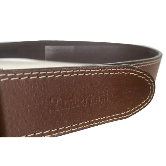 Timberland PRO Men’s Brown Belt Size 40 Genuine Full Grain Leather Distressed - Picture 7 of 16